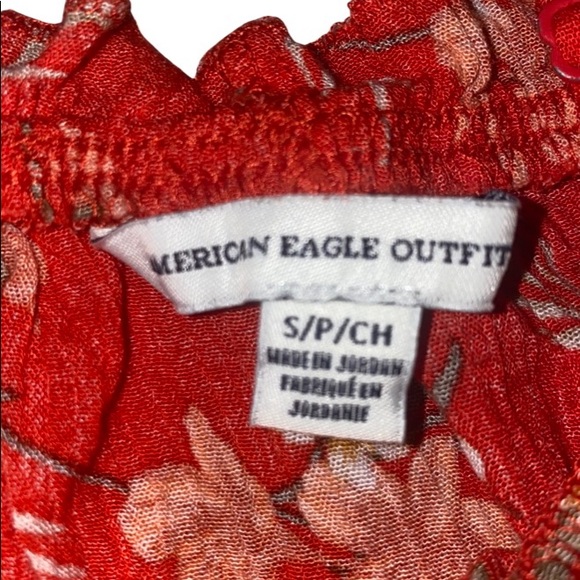 Button front off the shoulder top womans small - Picture 5 of 5